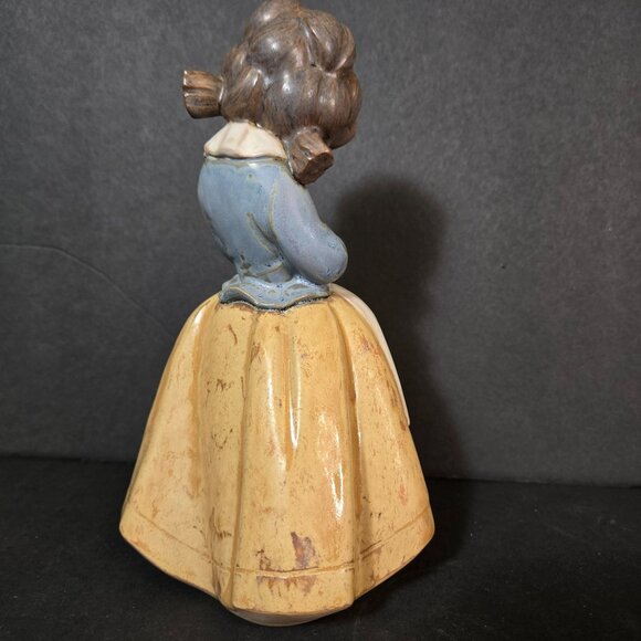 Vintage 70s Lladro Figurine Girl Holding Bunny Rabbit Gres Porcelain Spain 2094 - Picture 4 of 13